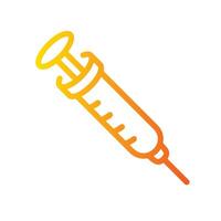 injection Line Gradient Icon White Background vector
