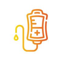 infuse Line Gradient Icon White Background vector