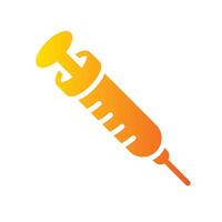 injection Flat Gradient Icon White Background vector