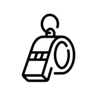 whistle Line Icon White Background vector