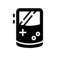 game console Glyph Icon White Background vector