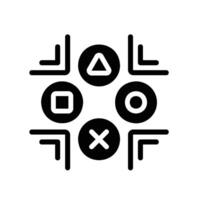 button Glyph Icon White Background vector