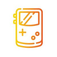 game console Line Gradient Icon White Background vector