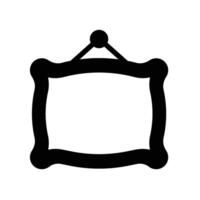 photo frame Glyph Icon White Background vector