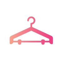 hanger Flat Gradient Icon White Background vector