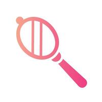 hand mirror Flat Gradient Icon White Background vector