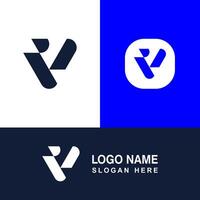 V shape logo stock, Icons and Graphics. vector