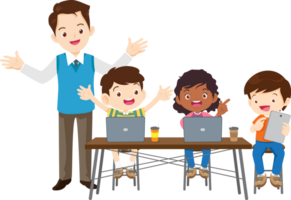 teacher guidance helps students grasp coding concepts png
