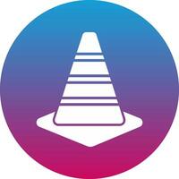 Traffic Cone Icon Design Symbol vector