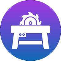Table Saw Icon Design Symbol vector