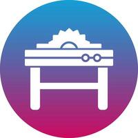 Table Saw Icon Design Symbol vector
