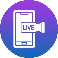 Streaming Icon Design Symbol vector
