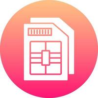 Sim Card Icon Design Symbol vector