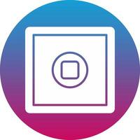 Stop Button Icon Design Symbol vector