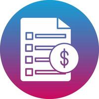 Invoice Icon Design Symbol vector