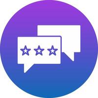 Review Icon Design Symbol vector