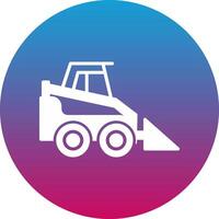 Skid Steer Loader Icon Design Symbol vector