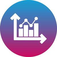 Growth Chart Icon Design Symbol vector