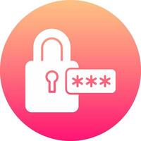 Password Icon Design Symbol vector