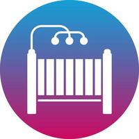 Baby Crib Icon Design Symbol vector