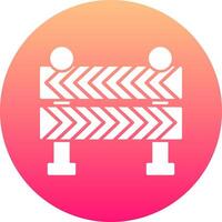 Road Barrier Icon Design Symbol vector