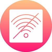 No Wifi Icon Design Symbol vector