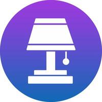 Table Lamp Icon Design Symbol vector