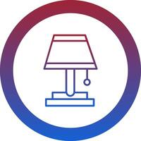 Table Lamp Icon Design Symbol vector