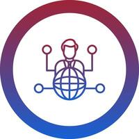 Outsource Icon Design Symbol vector