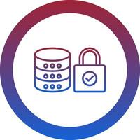 Database Icon Design Symbol vector