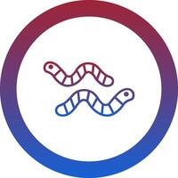 Worm Icon Design Symbol vector