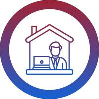 Work From Home Icon Design Symbol vector