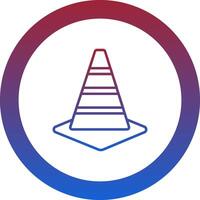 Traffic Cone Icon Design Symbol vector