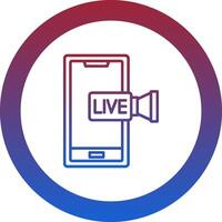 Streaming Icon Design Symbol vector