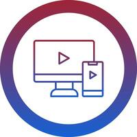 Screen Mirroring Icon Design Symbol vector
