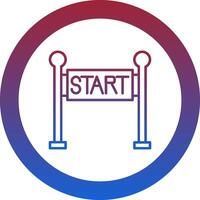 Start Line Icon Design Symbol vector