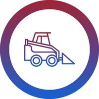 Skid Steer Loader Icon Design Symbol vector