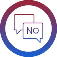 Say No Icon Design Symbol vector