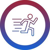 Running Icon Design Symbol vector
