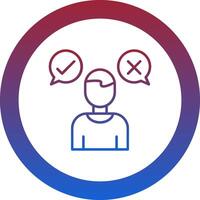 Decision Marker Icon Design Symbol vector