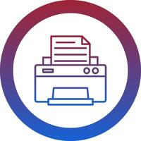 Printer Icon Design Symbol vector