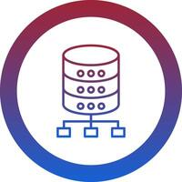 Database Icon Design Symbol vector