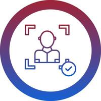 Face Scan Icon Design Symbol vector