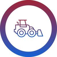 Front Loader Icon Design Symbol vector