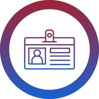 Identification Card Icon Design Symbol vector