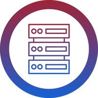 Database Icon Design Symbol vector