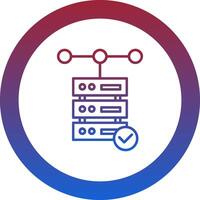 Database Icon Design Symbol vector