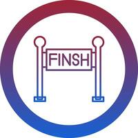 Finish Line Icon Design Symbol vector