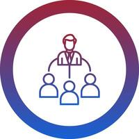 Delegate Icon Design Symbol vector