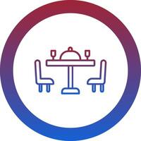 Dining Table Icon Design Symbol vector